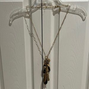 Chico’s Long Animal Print Necklace